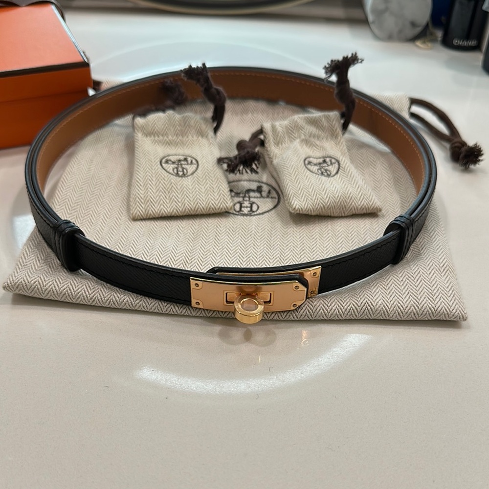 Hermès Kelly Belt Rose Gold